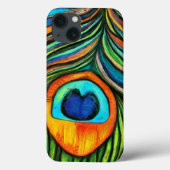 Kleurrijk pacock Firebird Feather Painting Case-Mate iPhone Case (Achterkant)