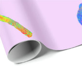 Kleurrijk paddenstoel inpakpapier (Rol Hoek)