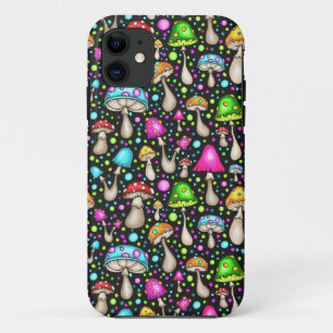 Kleurrijk paddenstoel naadloos patroon Case-Mate iPhone case