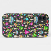 Kleurrijk paddenstoel naadloos patroon Case-Mate iPhone case (Achterkant (horizontaal))