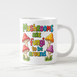 Kleurrijk paddenstoelen ontwerp, heldere bos padde grote koffiekop