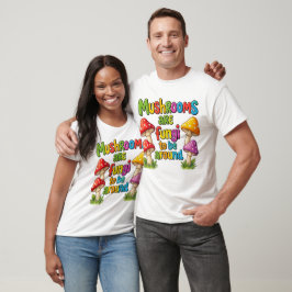 Kleurrijk paddenstoelen ontwerp, heldere bos padde t-shirt