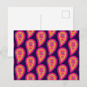 Kleurrijk Paisley Briefkaart (Voorkant / Achterkant)