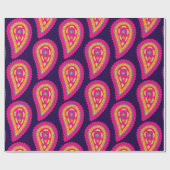 Kleurrijk Paisley Cadeaupapier (Vlak)