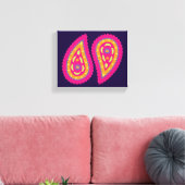 Kleurrijk Paisley Canvas Afdruk (Insitu (Woonkamer))