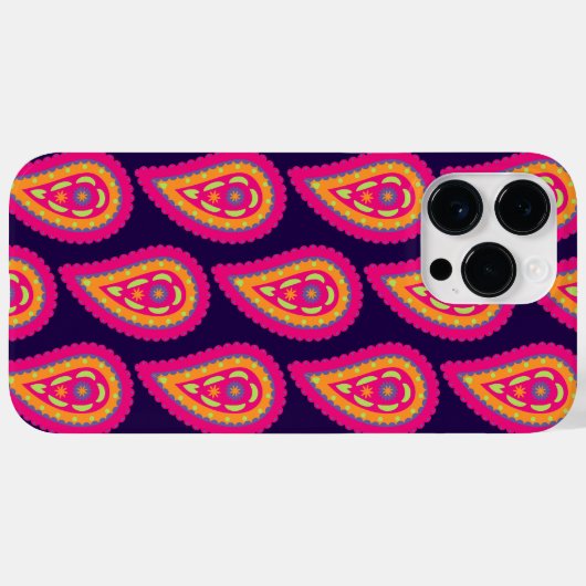 Kleurrijk Paisley Case-Mate iPhone Case (Achterkant (horizontaal))