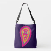 Kleurrijk Paisley Crossbody Tas (Achterkant)