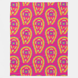 Kleurrijk Paisley Fleece Deken