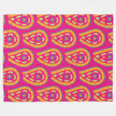 Kleurrijk Paisley Fleece Deken (Voorkant (Horizontaal))