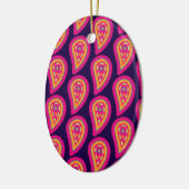 Kleurrijk Paisley Keramisch Ornament (Links)