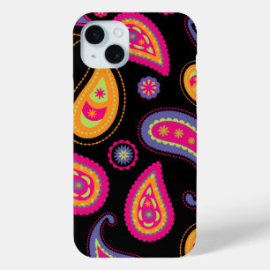 Kleurrijk Paisley naadloos patroon iPhone 15 Mini Hoesje
