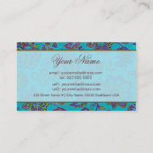 Kleurrijk Paisley Patroon 4 Visitekaartje (Achterkant)