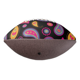 Kleurrijk paisley patroon american football