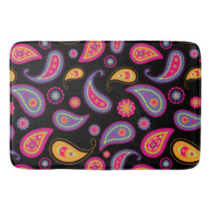 Kleurrijk paisley patroon badmat