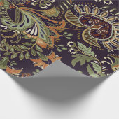 Kleurrijk Paisley-patroon. Etnische achtergrond Cadeaupapier (Hoek)