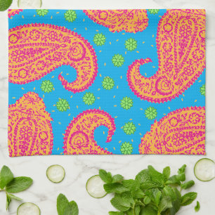 Kleurrijk Paisley Patroon Keukenhanddoek