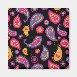 Kleurrijk paisley patroon magneet