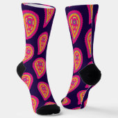 Kleurrijk Paisley Sokken (Gebogen)