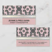 Kleurrijk paisleybloem | Parels Visitekaartje (Voorkant / Achterkant)