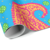 Kleurrijk paisleydessin inpakpapier (Rol Hoek)