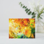 Kleurrijk palet van de kunstenaar briefkaart (Staand voorkant)