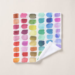 Kleurrijk Palet van Kleuren - Zomer Bad Handdoek