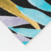Kleurrijk palmblad fleece deken (Hoek)