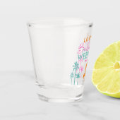 Kleurrijk palmboom vrijgezellenweekend shotglas shot glas (Links)