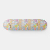 Kleurrijk palmskateboard skateboard (Horizontaal)