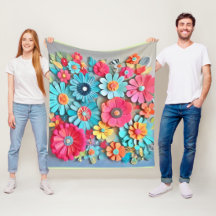Kleurrijk papier bloemkunst