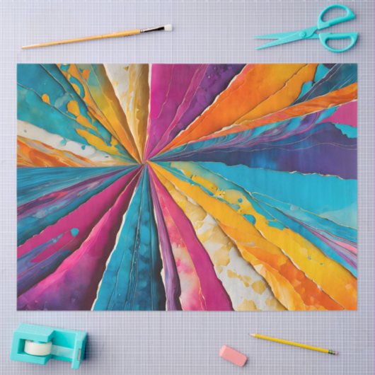 Kleurrijk papier Collage Art Tissue Paper (Craft)