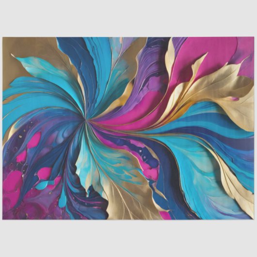 Kleurrijk papier Collage Art Tissue Paper (Voorkant)