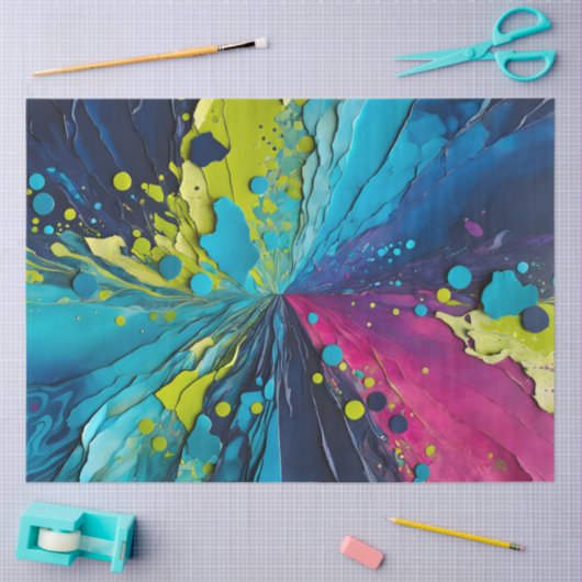 Kleurrijk papier Collage Art Tissue Paper (Craft)