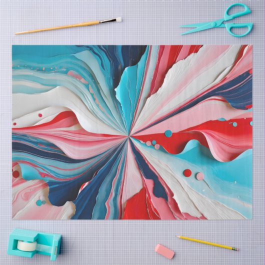 Kleurrijk papier Collage Art Tissue Paper (Craft)