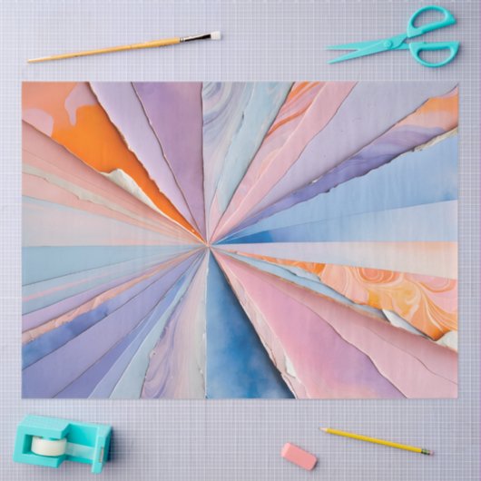 Kleurrijk papier Collage Art Tissue Paper (Craft)