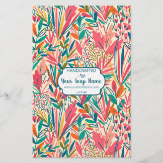 Kleurrijk papier voor de flesverpakking van Floral