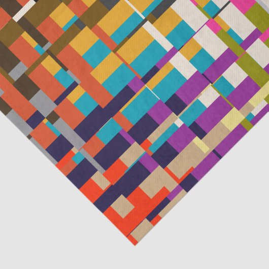 Kleurrijk papier voor geometrische afdrukken (Detail)