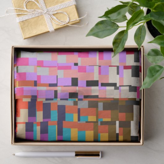 Kleurrijk papier voor geometrische afdrukken (Geschenk)