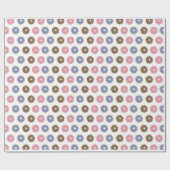 Kleurrijk papier voor het oppakken van donuts (Vlak)