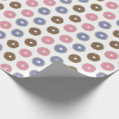 Kleurrijk papier voor het oppakken van donuts (Hoek)