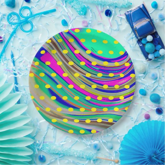 kleurrijk papieren bordje (Feest)