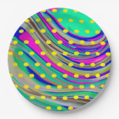 kleurrijk papieren bordje (Voorkant)