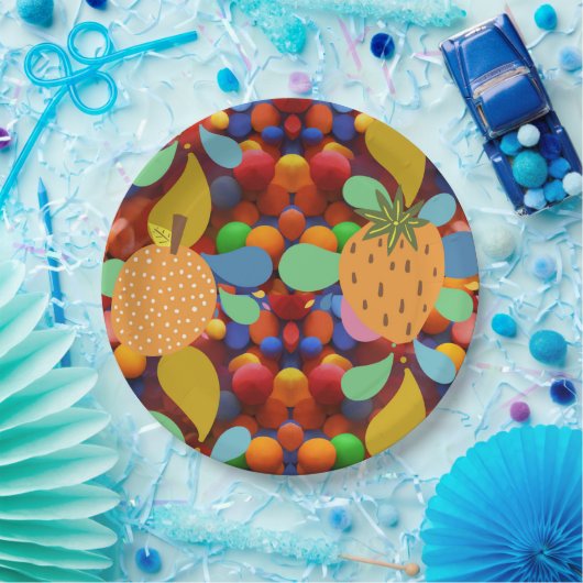 kleurrijk papieren bordje (Feest)