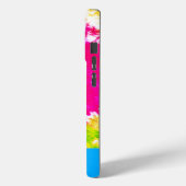 KLEURRIJK PAS STROPDAS-KLEURSTOF ONTWERP AAN Case-Mate iPhone CASE (Achterkant / Links)