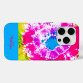 KLEURRIJK PAS STROPDAS-KLEURSTOF ONTWERP AAN Case-Mate iPhone CASE (Achterkant (horizontaal))