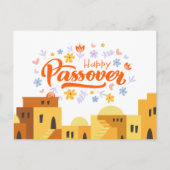 Kleurrijk Pascha Briefkaart (Voorkant)