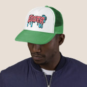 Kleurrijk Pasen Drip Tekst Graffiti Stijl Ontwerp Trucker Pet (In situ)