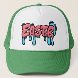Kleurrijk Pasen Drip Tekst Graffiti Stijl Ontwerp Trucker Pet