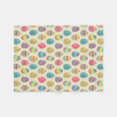 Kleurrijk pasta-paaspatroon fleece deken (Voorkant (Horizontaal))