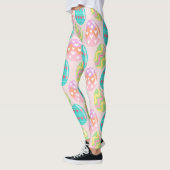 Kleurrijk pasteeleierpatroon leggings (Links)